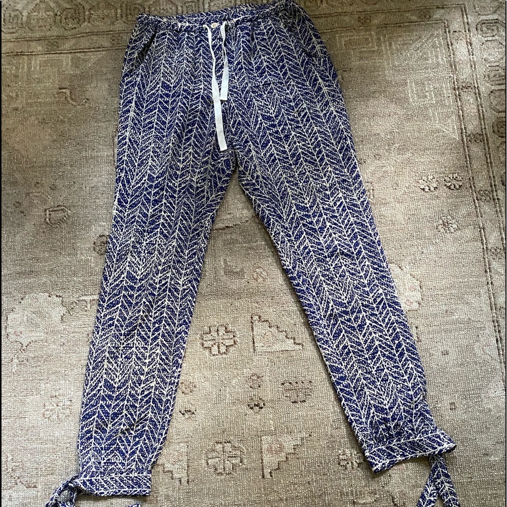 Sea-New York patterned silk pants
